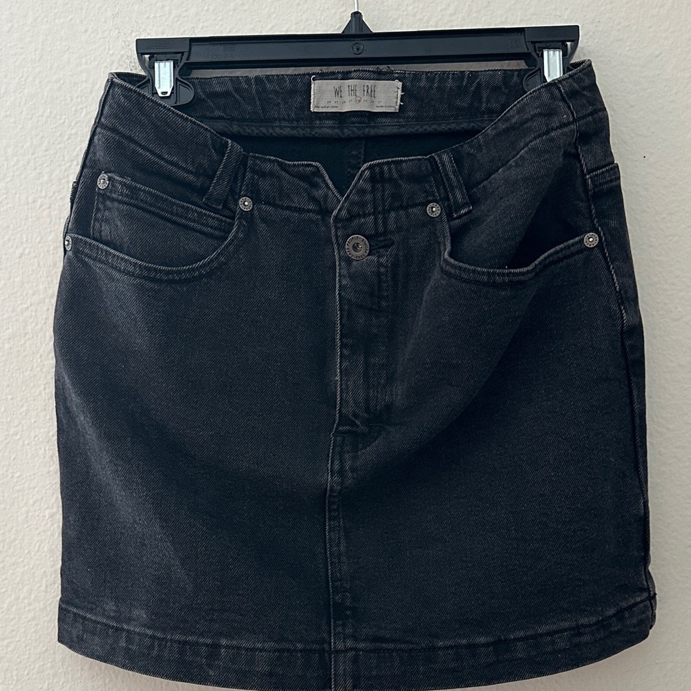 Black we the free Denim Skirt